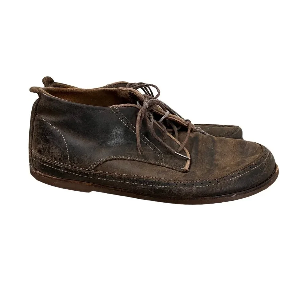 Olukai Mens Dark Brown Leather Honolulu Chukka Boots Lace Up Size 11